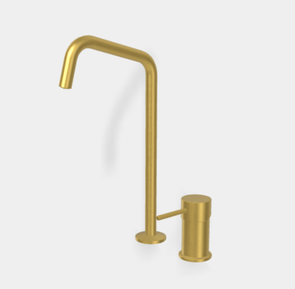 Смеситель для раковины, Fima Carlo Frattini, Spillo Up, цвет-брашированное золото F3271NDOS