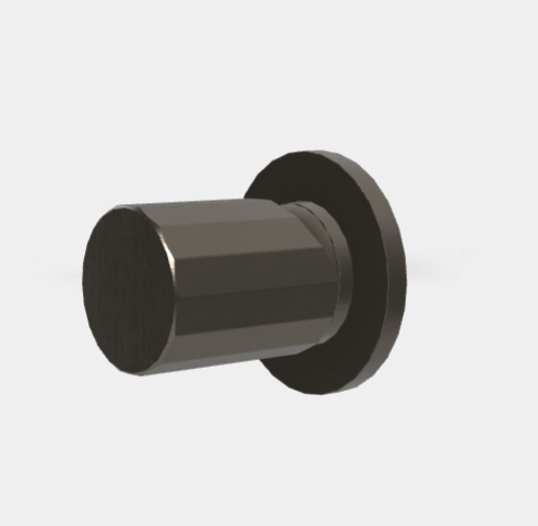 Смеситель для душа, Fima Carlo Frattini, Spillo Tech, V COLLECTION, на 1 потребитель, цвет-хром черный брашированный F3033TN1VCS