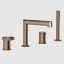Gessi Смеситель для ванны и душа, Anello, цвет медь матовая  63337#708