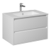 Тумба подвесная с раковиной ISVEA Pro 80 с двумя ящиками цвет белый 21MGS001080I