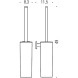 Ершик COLOMBO DESIGN BASICQ B3707.NM настенный цвет черный матовый