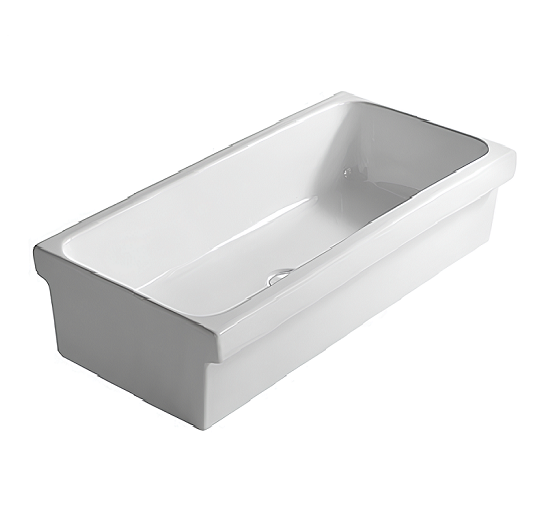 Раковина HATRIA SPECIALS YN0401 подвесная хозяйственная без отверстия без перелива цвет белый