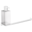 Полотенцедержатель с дозатором COLOMBO DESIGN LOOK B1674.BM настенный цвет белый матовый