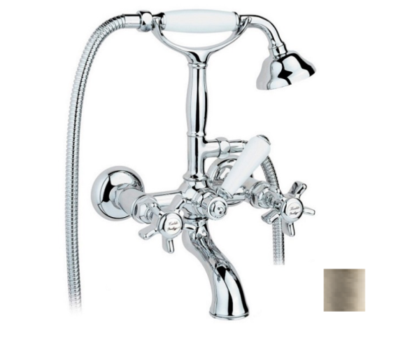 Nicolazzi Смеситель для ванны и душа Half Dome 1401 SE 70 цвет шелк