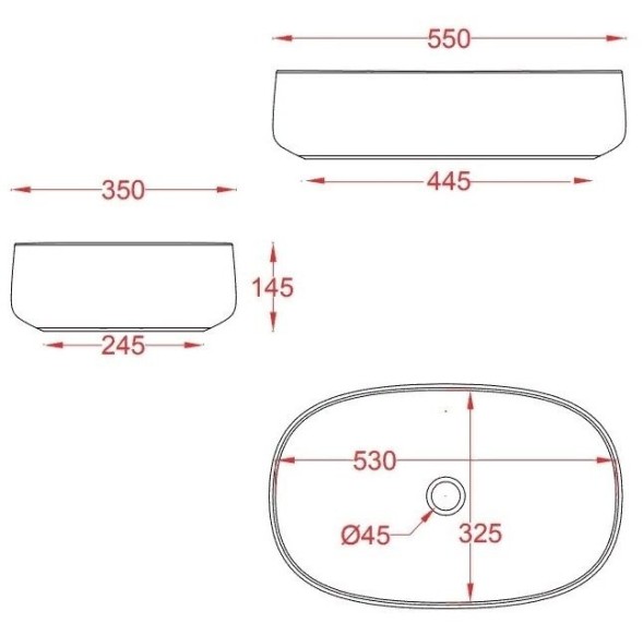 Раковина Artceram Cognac Quadro накладная без отверстий  цвет Ombra bruciata COL003 19 00