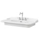 Раковина Hermitage под консоль с одним отверстием цвет белый  HEL0050100