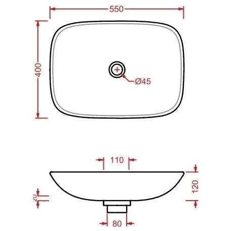 Раковина Artceram La Fontana накладная  цвет белый  LFL006 01 00