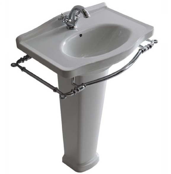 Раковина GALASSIA ETHOS 8432M подвесная с одним отверстием с переливом цвет белый глянцевый