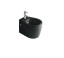 Биде GALASSIA xES 9906 NEMT подвесное с одним отверстием с крепежом цвет черный матоввый