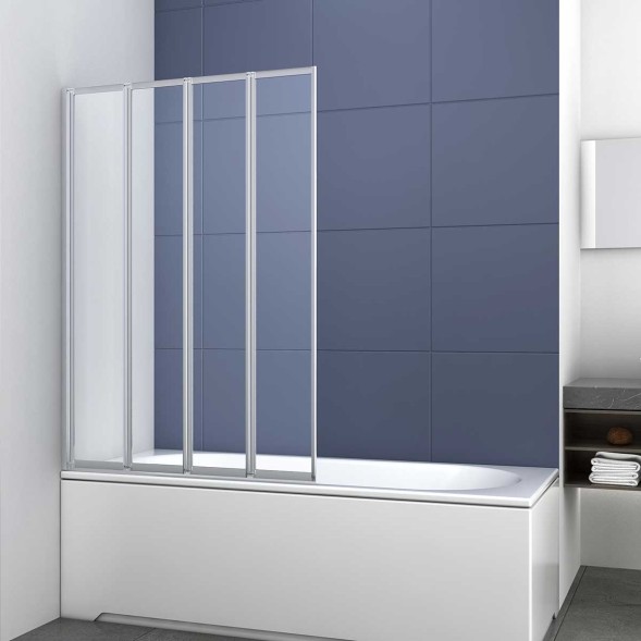 Vincea Душевая шторка на ванну VSB-31100CL, 1000*1400, хром, стекло прозрачное