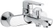 Emmevi Nefer, однорычажный смеситель для ванны без ручного душа, цвет хром/белый 77001CR/B