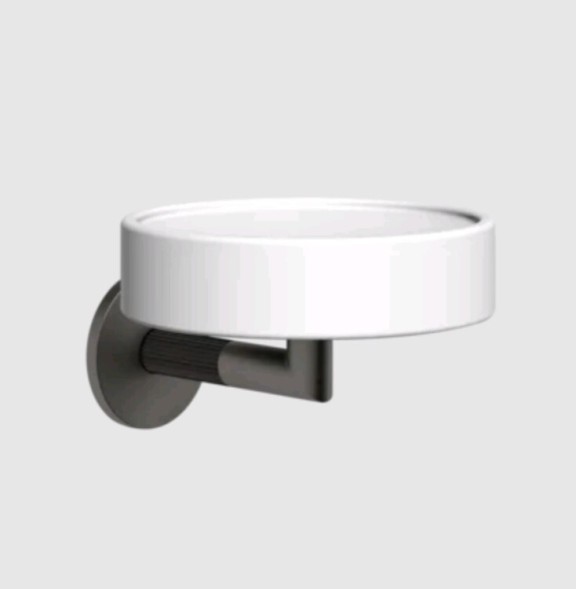 Gessi Мыльница, Ingranaggio, шгв 115*127*79, цвет белый#брашированный никель 63801#149