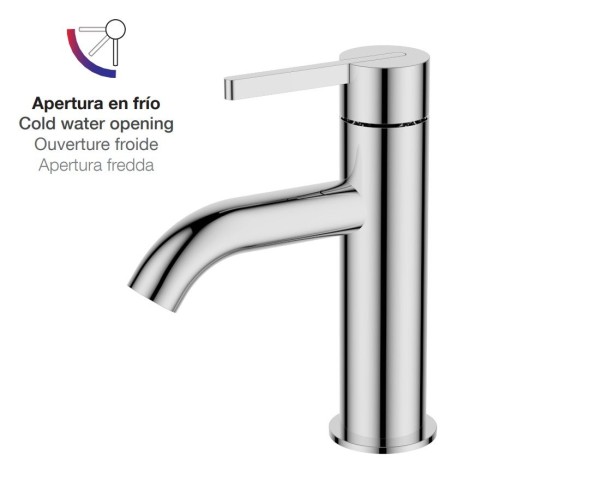 AQG Urban, однорычажный смеситель для раковины без донного клапана, цвет хром