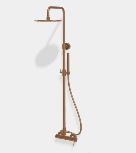 Душевая стойка, Fima Carlo Frattini, Shower column, цвет-брашированная янтарная бронза F3035/2ZS