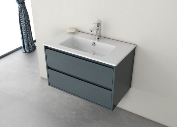 Раковина ISVEA SistemaT накладная ШГВ 1015*465*140 отверстия для смесителя 1 цвет белый 10SL50101