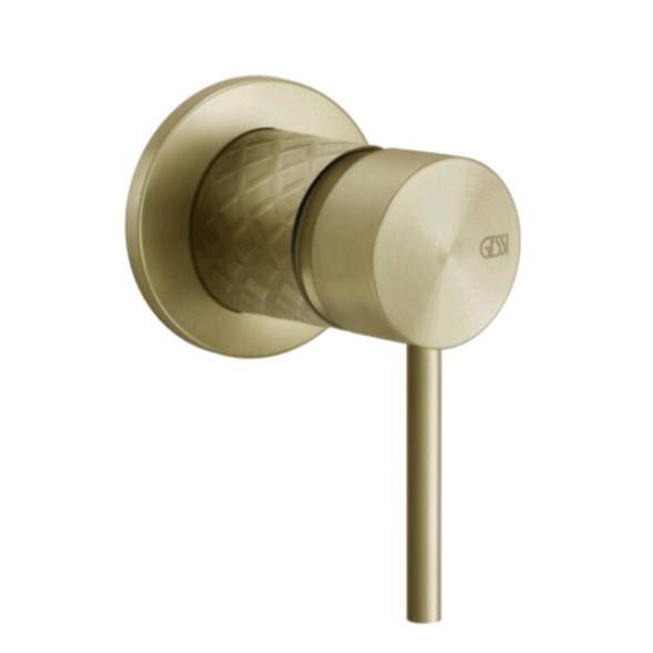 Gessi Смеситель для душа, 316 Intreccio, на 1 потребитель, цвет Латунь матовая  54119#727