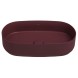 Раковина ISVEA Infinity накладная ШГВ 550*360*120 отверстия для смесителя отсутствуют цвет бордовый матовый 10NF65055-2R