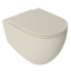 Унитаз ISVEA Infinity Vortex (смыв торнадо), подвесной ШГВ 365*530*400 цвет слоновая кость матовый 10NF02003-2K