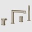 Gessi Смеситель для ванны и душа, Anello, цвет Никель матовый 63337#149
