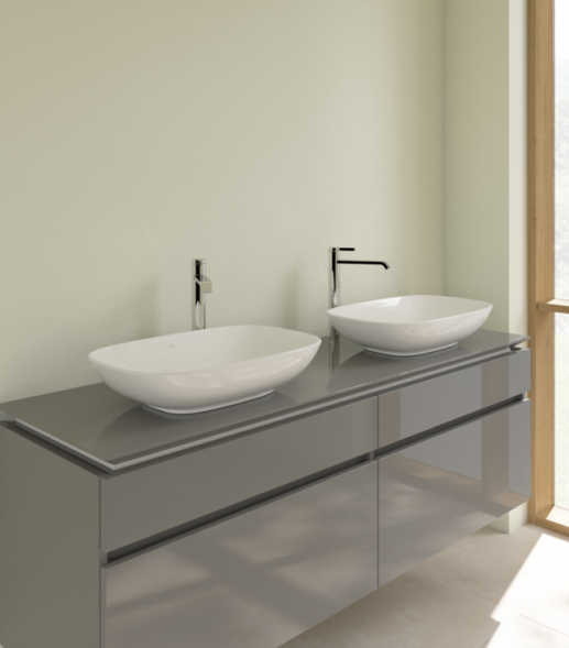 Villeroy&amp;Boch Раковина, Loop&amp;Friends, шгв 560*380*120, отверстия для смесителя-отсутствуют, CeramicPlus, цвет-альпийский белый 4A4701R1