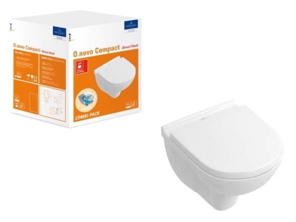 Villeroy&amp;Boch Унитаз, O'Novo, подвесной, шгв 360*490*350, цвет-альпийский белый 5688HR01