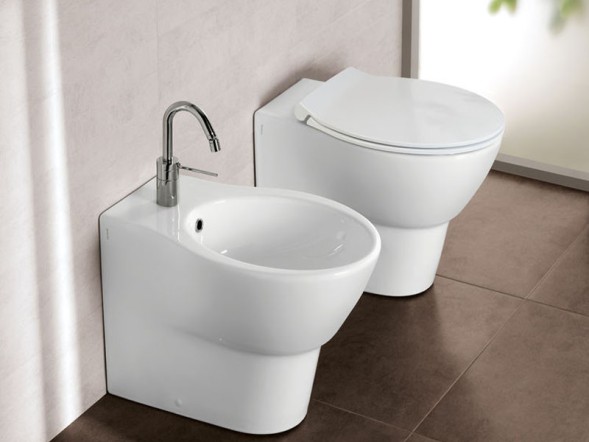 Биде HATRIA NIDO Y0QW01 напольное цвет белый