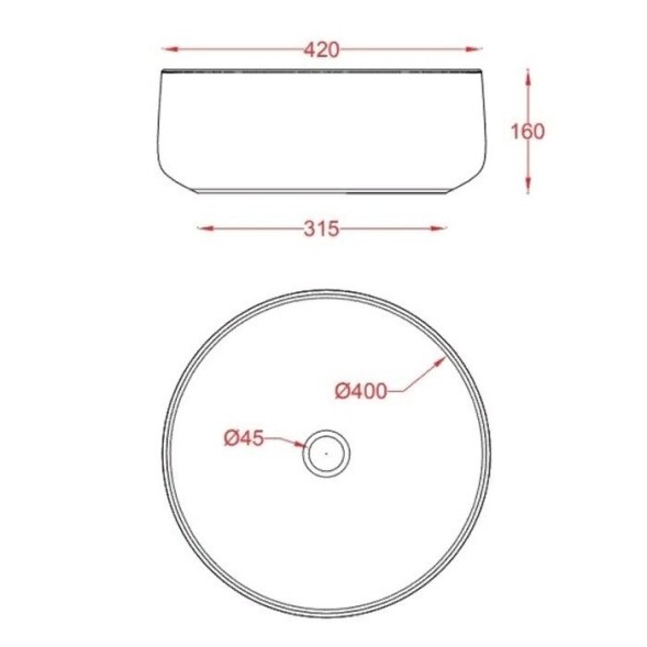 Раковина Artceram Cognac Quadro накладная без отверстий  цвет onyx COL001 46 00