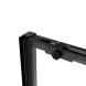 Vincea Душевая дверь Слим Софт (Slim Soft) VDS-1SS120CLB, 1200, черный, стекло прозрачное