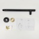 Paini 50PZ745TT35 Кронштейн для верхнего душа круглый, 350 мм, брашированный чёрный