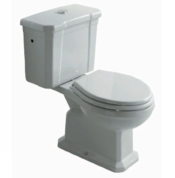 Унитаз моноблок с бачком GALASSIA ETHOS 8427+8406+9010 напольный слив в стену цвет белый глянцевый