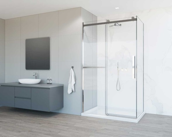 Vincea Душевой уголок Комо Софт (Como Soft) VSR-1CS1012CL, 1200*1000, хром, стекло прозрачное
