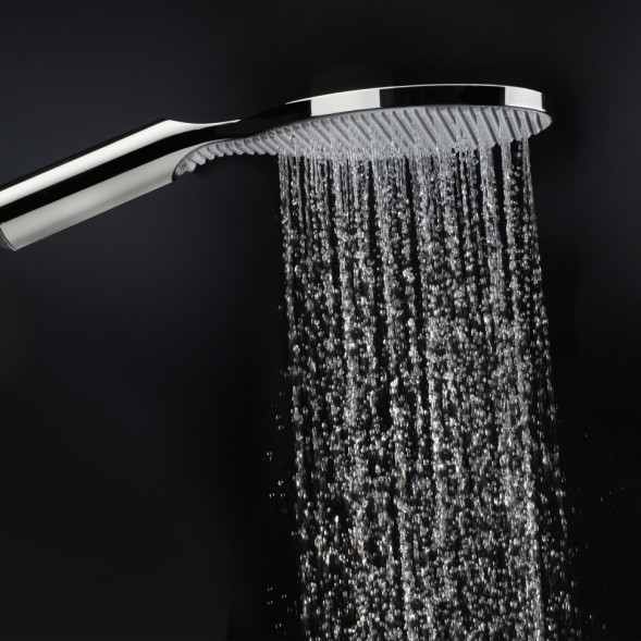 Душевой гарнитур BOSSINI APICE D48086.073 с штангой с подводом воды цвет черный матовый