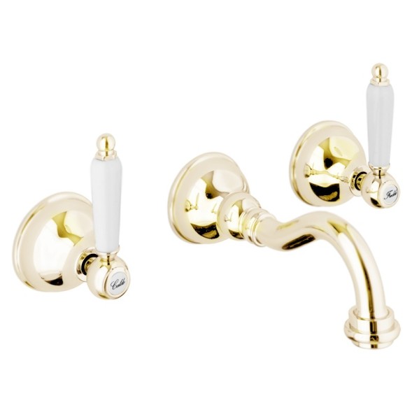 Смеситель для раковины Webert Dorian DO750404010. золото