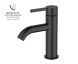 AQG Urban, однорычажный смеситель для раковины без донного клапана, цвет черный матовый