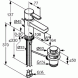 Смеситель KLUDI ZENTA 382530575 для раковины на одно отверстие однорычажный с донным клапаном