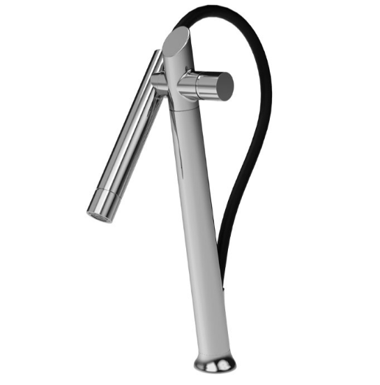 Смеситель для кухни, Fima Carlo Frattini, Kitchen, цвет-хром черный брашированный F7050CS