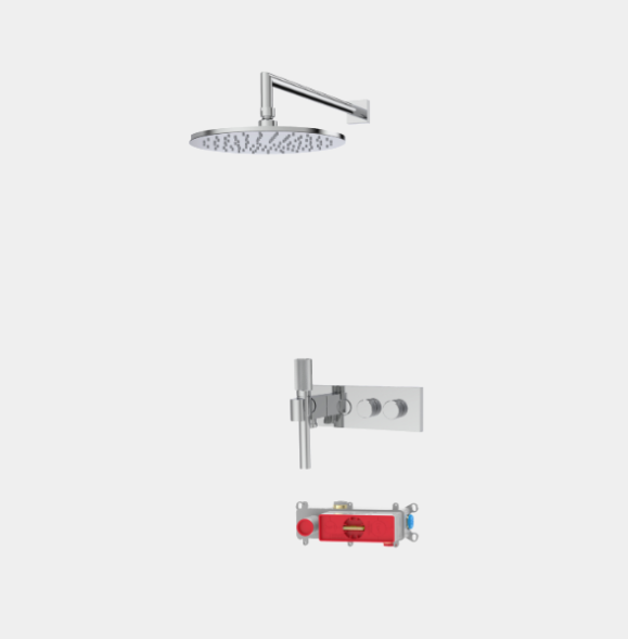 Душевой комплект, Fima Carlo Frattini, Shower systems, цвет-хром F5979X2R252CR