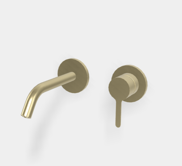 Смеситель для раковины, Fima Carlo Frattini, Snap, цвет-шампань брашированный F3121WX8HS