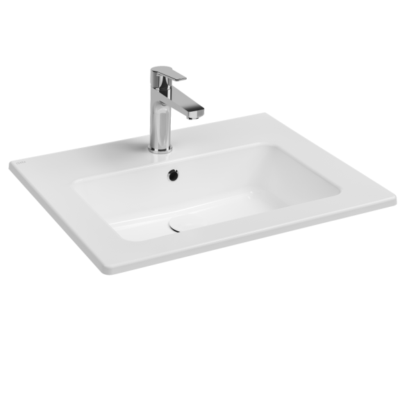 Раковина ISVEA SistemaT накладная ШГВ 615*465*140 отверстия для смесителя 1 цвет белый 10SL50061