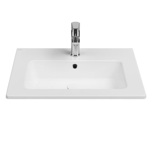 Раковина ISVEA SistemaT накладная ШГВ 615*465*140 отверстия для смесителя 1 цвет белый 10SL50061