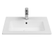 Раковина ISVEA SistemaT накладная ШГВ 615*465*140 отверстия для смесителя 1 цвет белый 10SL50061