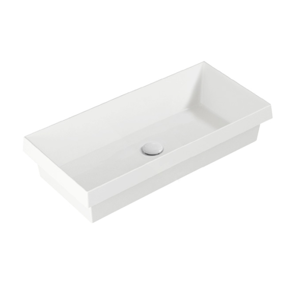 Раковина SIMAS AGILE встраиваемая сверху без отверстий цвет белый AG80IN