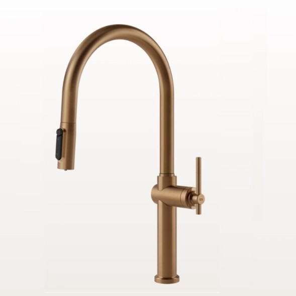 Gessi Смеситель для кухни, Habito Filtered, цвет брашированная теплая бронза