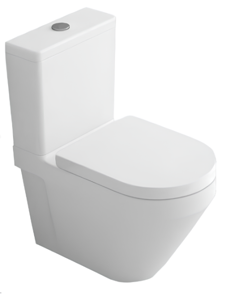 Унитаз HATRIA DAYTIME EVO YXV601 напольный моноблок под бачок слив универсальный цвет белый