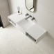 Vincea Раковина Солид Серфейс (Solid Surface)  VWB-6S212MW, 1200*400*200, подвесная, цвет белый матовый