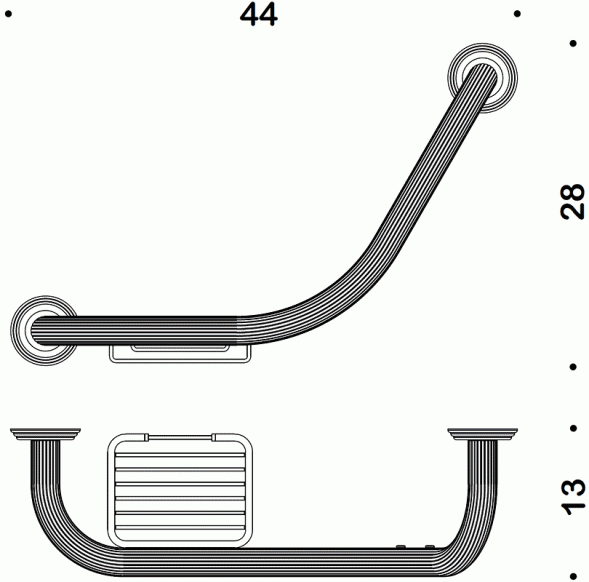 Поручень COLOMBO DESIGN HERMITAGE B3375 цвет хром