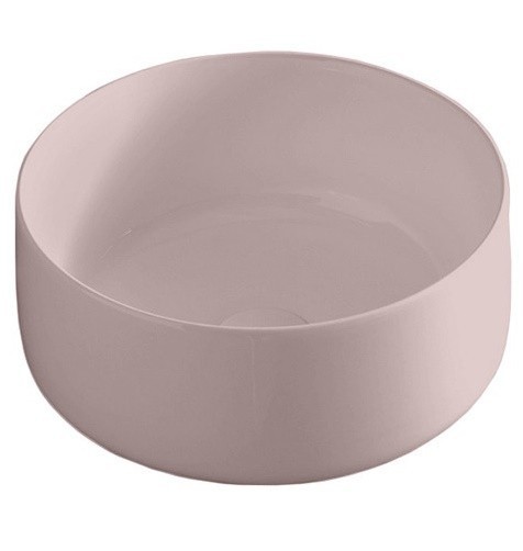 Раковина Artceram Cognac Quadro накладная без отверстий  цвет pink COL004 33 00