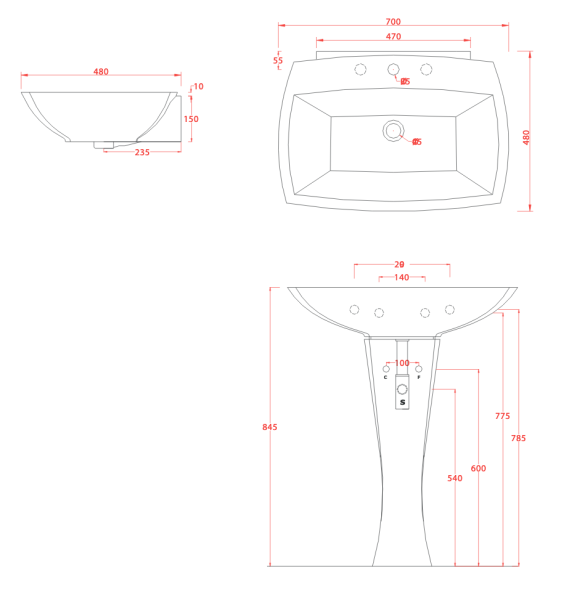 Раковина  JZL004 Jazz подвесная с одним отверстием цвет белый JZL004 01 00