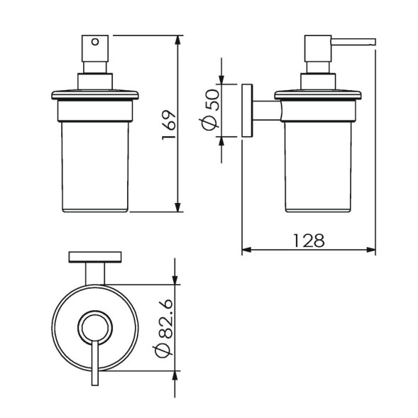 Дозатор LANGBERGER BURANO 11021A подвесной цвет хром