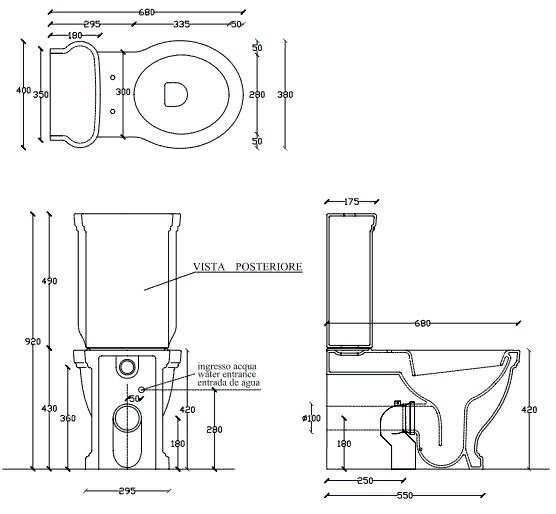 Унитаз моноблок с бачком GALASSIA ETHOS 8441 NE 8490 NE напольный цвет черный глянцевый